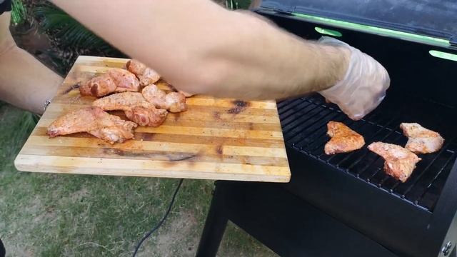 Копченые Крылышки BBQ в Пеллетном гриле TRAEGER