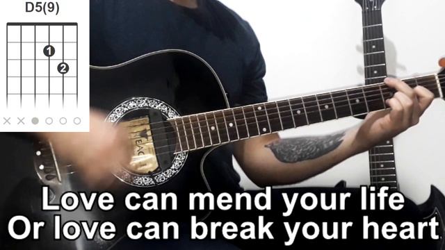 The Police - Message In A bottle - lower key acoustic guitar lesson смотреть онлайн