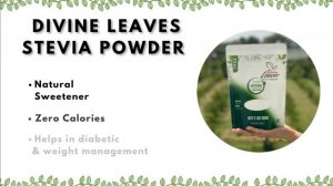 Buy  FREE Divine Leaves Stevia Sample TODAY!