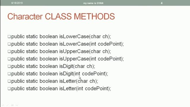 Wrapper Classes in Java | #55 | Few More Methods of the Character Wrapper Class