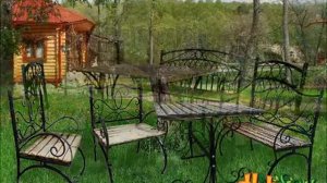 Кованая мебель для сада. Садовый декор от магазина Хитсад * Fabrikakovki.ru