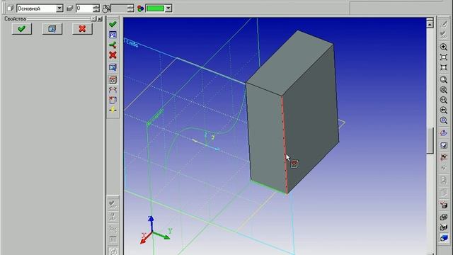 5-5-2-3D-путь по 2D путям_ребрам_проекциям T-FLEX10 смотреть онлайн