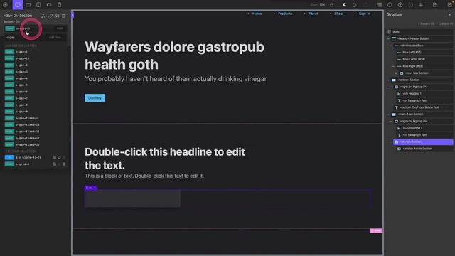 How to get compliant semantic HTML in Oxygen?