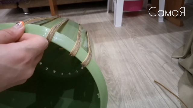Кашпо из полиротанга своими руками