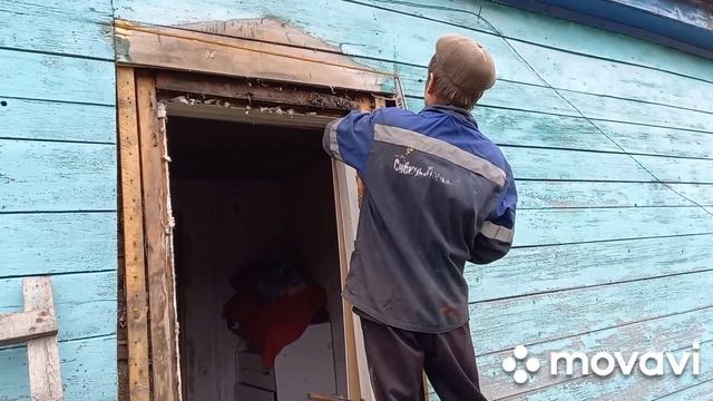 ремонт дома.выпиливаю,расширяю оконный проём под пластиковое окно.часть 1. смотреть онлайн