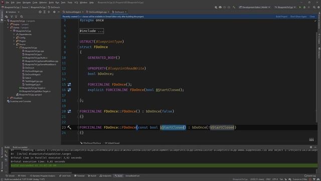 UE5 - Blueprints to C++ - The DoOnce Node