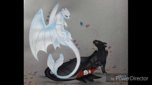 Беззубик и Дневная фурия....клип "Голубой ангел грусти".