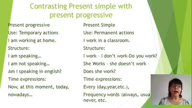 Present simple present progressive смотреть онлайн