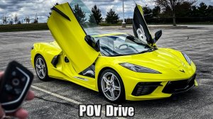 2021 Chevrolet C8 Corvette 2LT with LAMBO Doors POV Test Drive