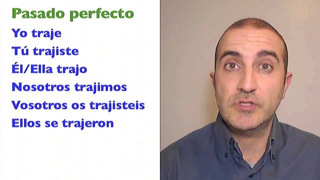 Спряжение глагола TRAER от носителя языка. Conjugación 3. смотреть онлайн