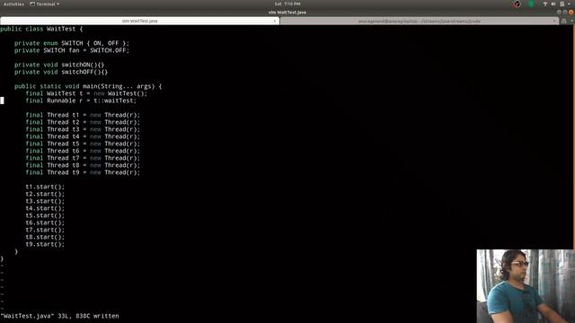 Java Live Coding : Wait, Notify Notify All