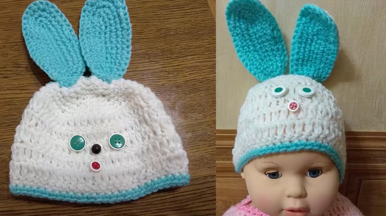 Шапочка Зайка для малыша.mp4 смотреть онлайн