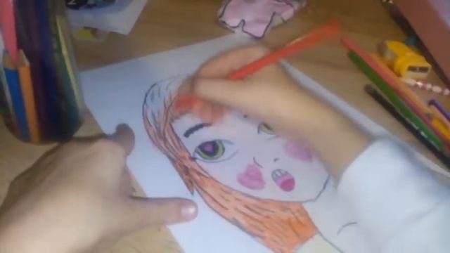 Рисование девушки на день влюблённых! Раскрас рисунка, моя идея девушки. смотреть онлайн