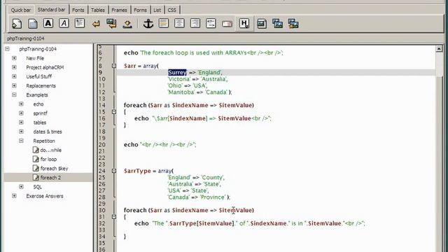 PHP and MySQL Tutorial For Beginners 2021 - Repetition - foreach Loops - LEC #52