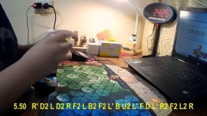 5.50 - Сборка кубика Рубика из тренировочной сессии 15.12.2021, tps 9.82