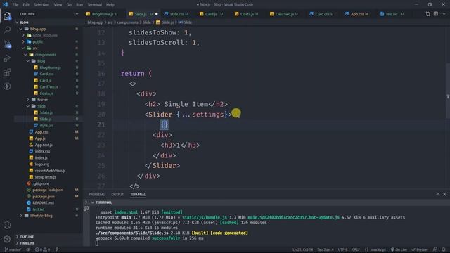Create a Blog Website Using React / HTML /CSS