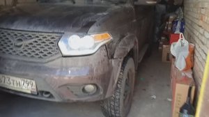 УАЗ Патриот с АКПП. Возвращаем на дорогу после небольшого ДТП.