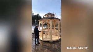 Обзор серийной беседки "Виктория" 3 м