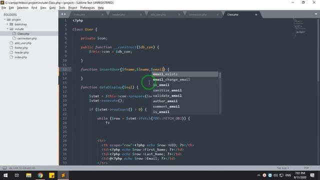PHP COMPLETE PROJECT : : INSERT RECORD (PART -6)