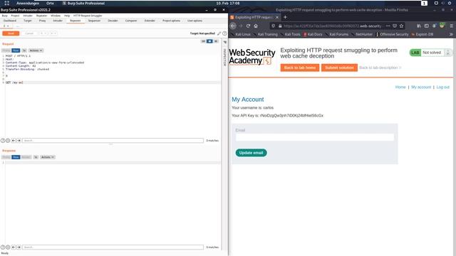 Exploiting HTTP request smuggling to perform web cache deception (Video solution, Audio) смотреть онлайн
