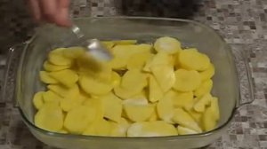Рыба с картошкой в духовке