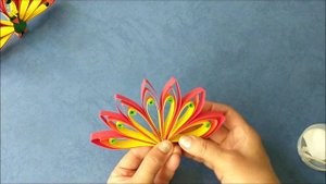 Как сделать павлина из бумаги. Paper peacock. 紙孔雀.