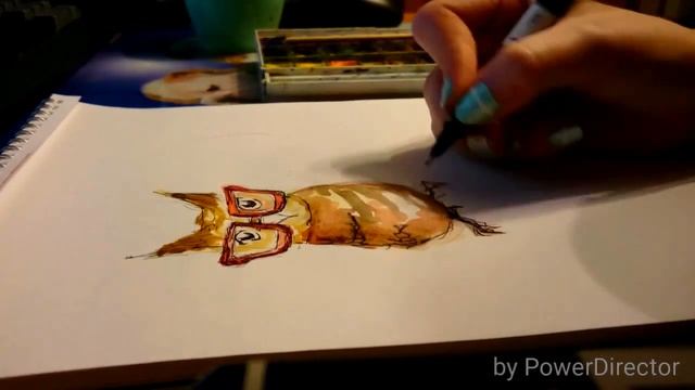 Как нарисовать сову смотреть онлайн