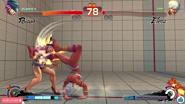 (Japanese Voice) Poison vs Elena Fight (Hardest AI) - Ultra Street Fighter 4 смотреть онлайн