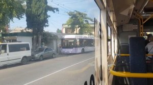 Алуштинский Троллейбус на Тролза 5265.02 Мегаполис №2536 до Троллейбусная станция 20 августа 2022г.