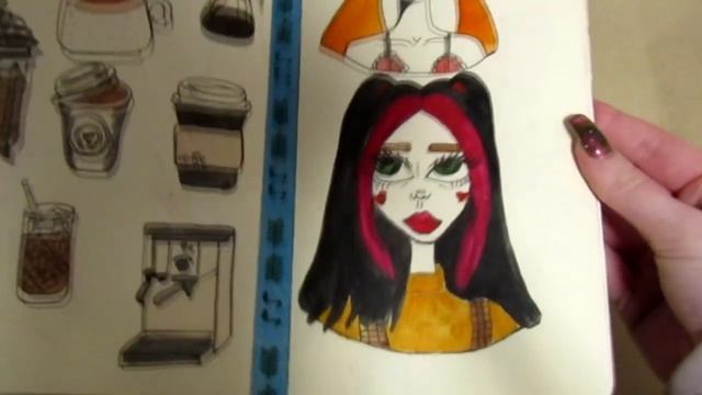 обзор на скетчбук //sketchbook tour смотреть онлайн