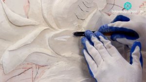 Ч2 из 3 Барельеф ветки магнолии своими руками.