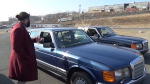 Короли s-класса: Mercedes W116 и два W126 в одном видео