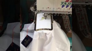 Машинная Вышивка на карманах при помощи специальных пяльцев