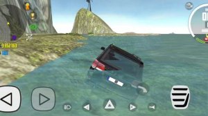 мы на бездорожье на  Toyota land Creiser. в игре  симулятор автомобиля 2.