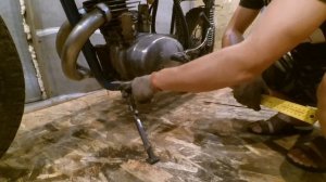 #2 Боковая подножка из хлама Иж планета (Cafe Racer) / Side footboard of trash Izh planet