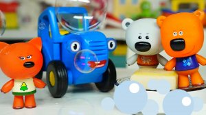Синий трактор с Мимимишками. Мультфильм где Ми-ми-мишки  изучают настоящий синий трактор