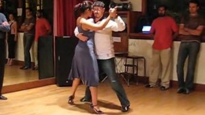 Tango Lesson: Transition through the Cross