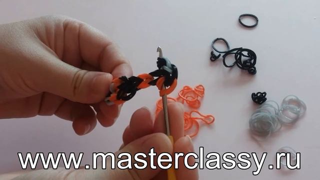 Животные из резиночек Rainbow loom. Жираф: лучшее видео