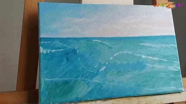 МОРСКОЙ ПЕЙЗАЖ ВОЛНЫ на ЗАКАТЕ маслом | OCEAN WAVES Oil Painting