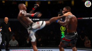 Глухой нокаут: сокрушительные удары ногами от Исраэля Адесанья в UFC 4