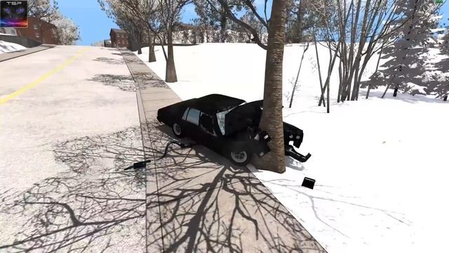BeamNG drive - Oldsmobile Cutlass CRASHES and ACCIDENTS смотреть онлайн