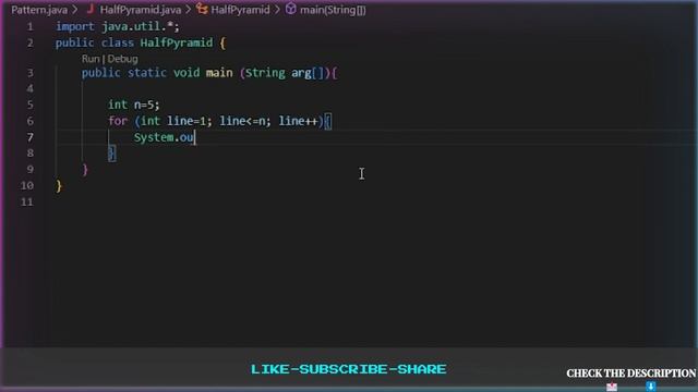 Half Pyramid Of Numbers ? |#java  #viralvideo #viral