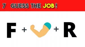 Can You Guess The Job / Profession From The Emojis? | Emoji Guess Game