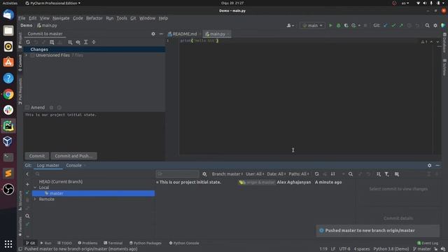How to use Git and GitHub with PyCharm | Quick Tutorial on basics смотреть онлайн