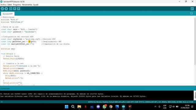 Protocolo NTP - Network Time Protocol | ESP32 | Arduino IDE