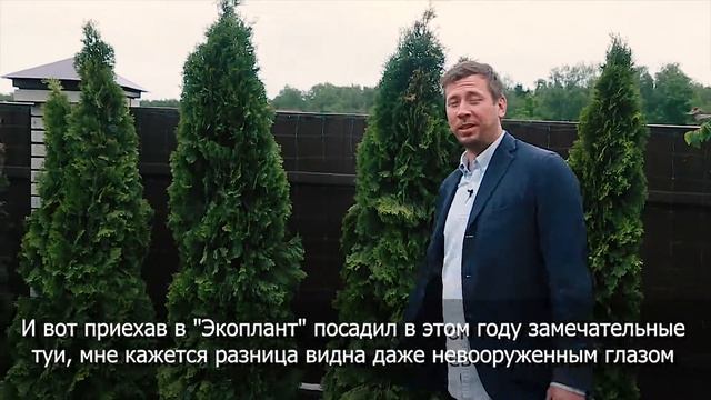 Начинающий садовод АНДРЕЙ МЕРЗЛИКИН о туях из питомника растений Экоплант