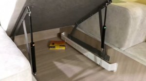 Угловой диван Парламент с оттоманкой, регулируемые подголовники, RGB подсветка с механизмом ТТ