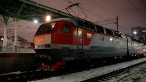 ЧС7-269 плавно сцепляется с составом №007 "Славянский экспресс"