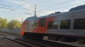 Электропоезд ЭС2Г-239 Рейс Выборг - Санкт-Петербург. На перегоне Озерки - Удельная!