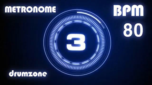 80 BPM Metronome Click & Voice 1 hour смотреть онлайн